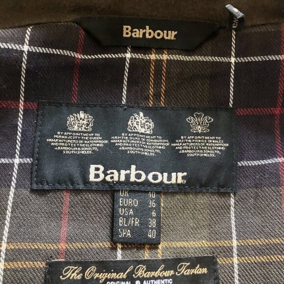 Barbour Defence Cotton Wax Jacket - Picture 6 of 7